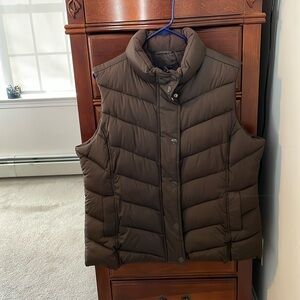 GAP Brown Quilted Puffer Vest